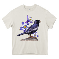 Cream Colorado Lark Mountain Bunting Bird Heavy Core Tee - Bettercallsaul