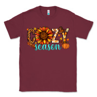 Burgundy Cozy season Thanksgiving Classic Tee - NancyCooperArtShop