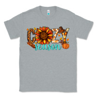 Heather Grey Cozy season Thanksgiving Classic Tee - NancyCooperArtShop