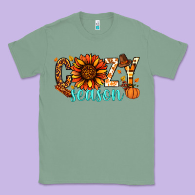 Cozy Season Thanksgiving Classic Tee Designed By Nancycooperartshop