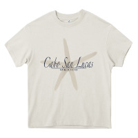 Cream CABO SAN LUCAS Mexico Souvenir Travel Gift Starfish Heavy Core Tee - trangStudio