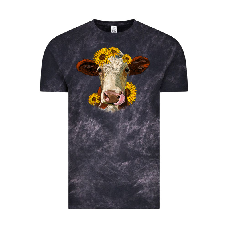 Hereford Cattle Sunflowers Heifer Vintage Tee by Jasminsmagicworld | Teevron