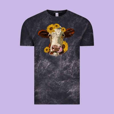Hereford Cattle Sunflowers Heifer Vintage Tee Designed By Jasminsmagicworld