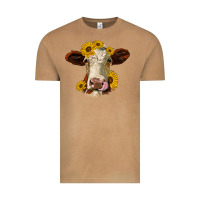 Vintage Camel hereford cattle sunflowers heifer Vintage Tee - Jasminsmagicworld