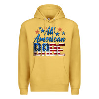 Antique Gold All American Babe Premium Hoodie - LillyAllenDesigns