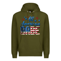 Army Green All American Babe Premium Hoodie - LillyAllenDesigns