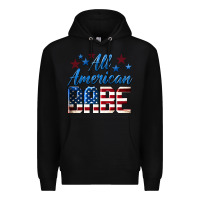 Black All American Babe Premium Hoodie - LillyAllenDesigns