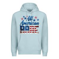 Blue Mist All American Babe Premium Hoodie - LillyAllenDesigns
