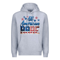 Heather Grey All American Babe Premium Hoodie - LillyAllenDesigns