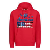 Red All American Babe Premium Hoodie - LillyAllenDesigns