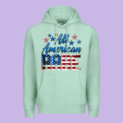 All American Babe Premium Hoodie Designed By Lillyallendesigns