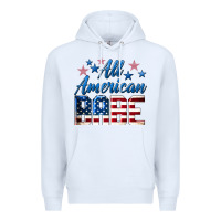 White All American Babe Premium Hoodie - LillyAllenDesigns