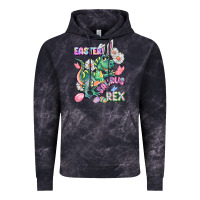 Cloud Black Easter Saurus Rex Easter Day Vintage Hoodie - CowGirlArtShop