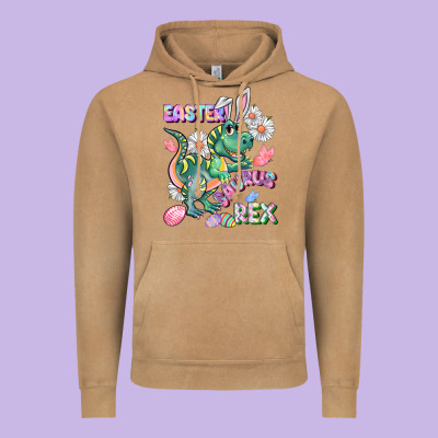 Easter Saurus Rex Easter Day Vintage Hoodie Designed By Cowgirlartshop