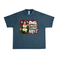 Midnight Navy the elf omg santa Urban Heavy Tee - CowGirlArtShop