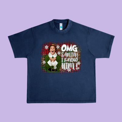 The Elf Omg Santa Urban Heavy Tee Designed By Cowgirlartshop
