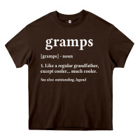 Grandpa Gift For Gramps, Fathers Day Birthday Gift Idea Heavy Core Tee | Teevron