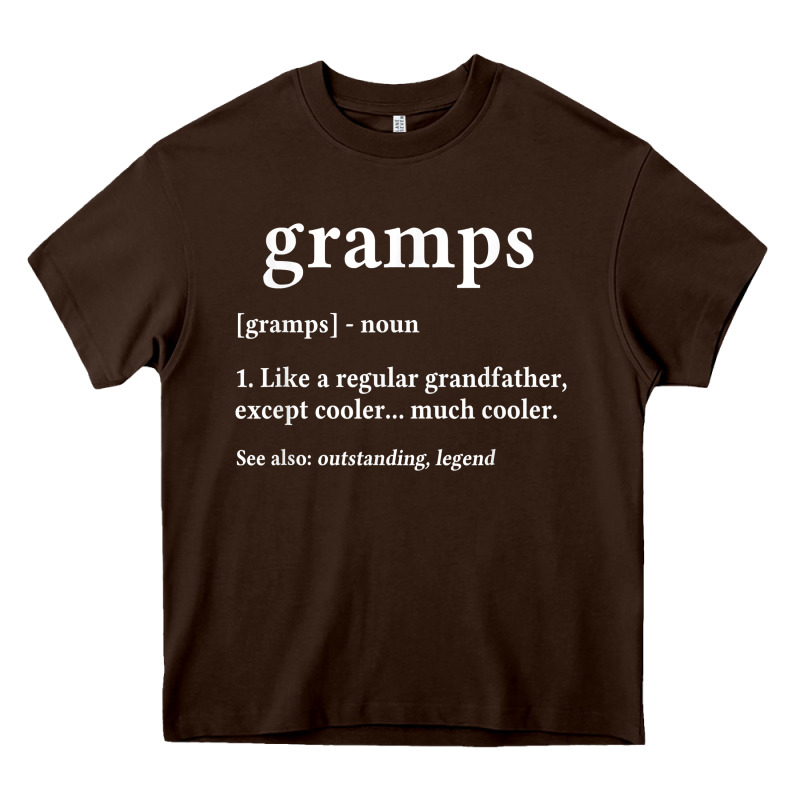 Grandpa Gift For Gramps, Fathers Day Birthday Gift Idea Heavy Core Tee by trangStudio | Teevron