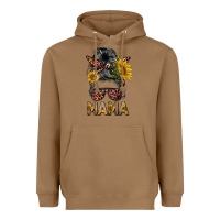 Toasted Coconut mess bun mama sunflowers Heavyweight Hoodie - BarkalooDesign
