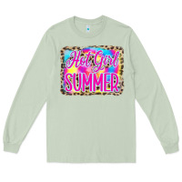 Matcha Hot Girl Summer Tie Dye Leopard Long Sleeve Tee - CowCowDesign