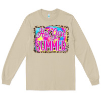 Mushroom Hot Girl Summer Tie Dye Leopard Long Sleeve Tee - CowCowDesign