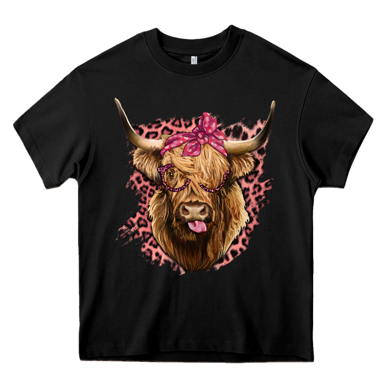 Highland Cow Heavy Core Tee by Bettercallsaul | Teevron