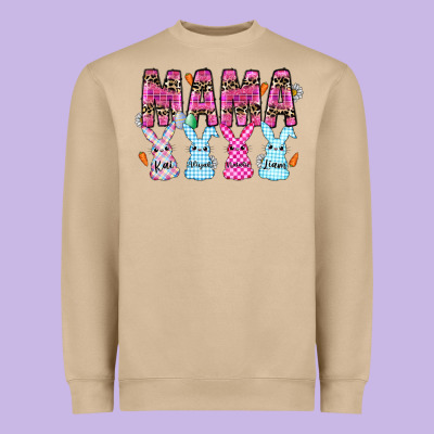 Easter Day Mama Heavyweight Sweatshirt Designed By Cowhidedigitalart