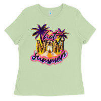 Matcha Hot Mom summer Ladies Tee - NancyCooperArtShop