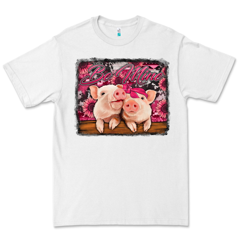 Be Mine Valentine's Day Pigs Premium Tee by Jasminsmagicworld | Teevron