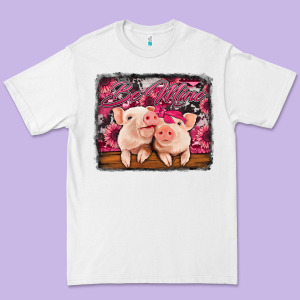 Be Mine Valentine's Day Pigs Premium Tee Designed By Jasminsmagicworld