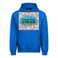 Cobalt candy cane Christmas Urban Hoodie - AdoDesignShop