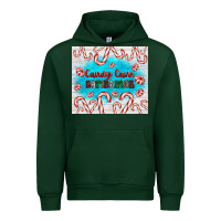 Forest Green candy cane Christmas Urban Hoodie - AdoDesignShop