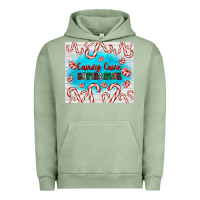 Pigment Oil Green candy cane Christmas Urban Hoodie - AdoDesignShop