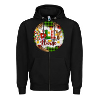 Black Christmas Jolly Nurse Zipper Hoodie - Artiststas