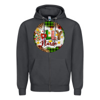 Christmas Jolly Nurse Zipper Hoodie | Teevron