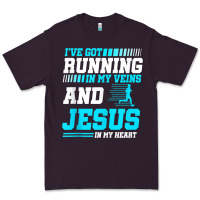 Plum Christian Runner Half Marathon Running Race Jesus Gift Premium Tee - trangStudio