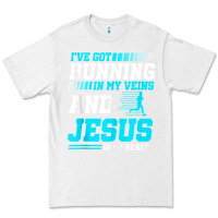 White Christian Runner Half Marathon Running Race Jesus Gift Premium Tee - trangStudio