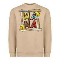 Mushroom softball mama Heavyweight Sweatshirt - CowhideDigitalArt