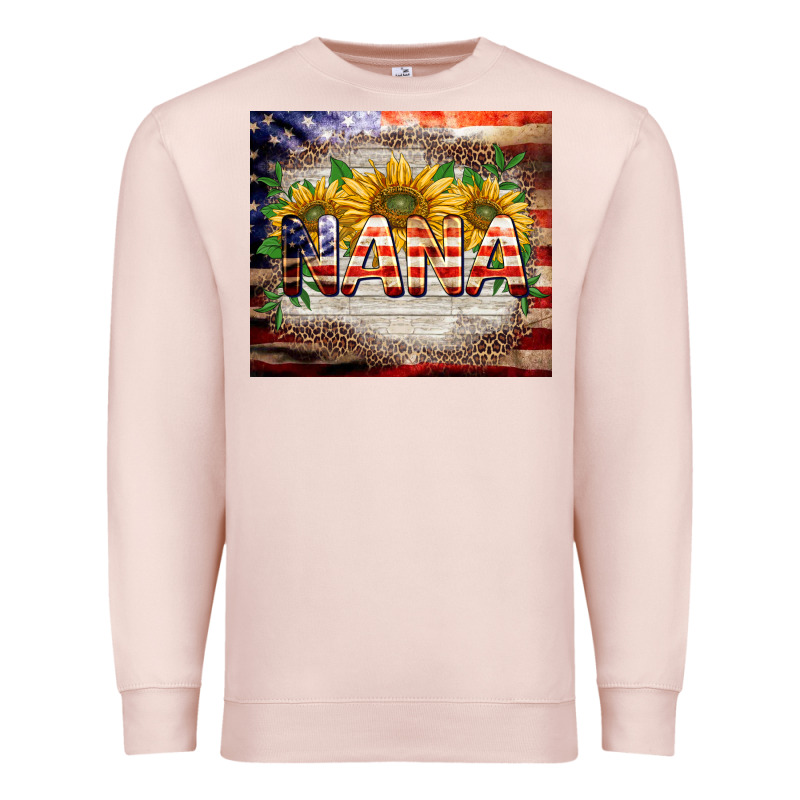 Patriotic Nana Premium Sweatshirt by BarkalooDesign | Teevron