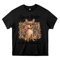 Black life is better with a chihuahua Heavy Core Tee - JahusDesignShop