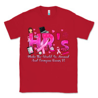 Red breast cancer hr human resources Classic Tee - texasbilliewilder