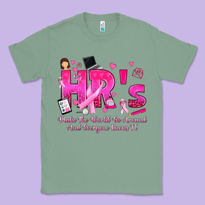 Breast Cancer Hr Human Resources Classic Tee Designed By Texasbilliewilder