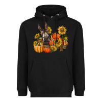 Black donkey sunflower and pumpkin farm Heavyweight Hoodie - BarkalooDesign