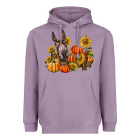 Lavender donkey sunflower and pumpkin farm Heavyweight Hoodie - BarkalooDesign