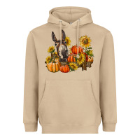 Mushroom donkey sunflower and pumpkin farm Heavyweight Hoodie - BarkalooDesign