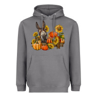 Storm donkey sunflower and pumpkin farm Heavyweight Hoodie - BarkalooDesign