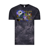 Cloud Black something wicked this way comes Vintage Tee - CowGirlArtShop
