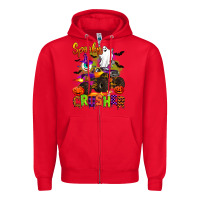 Red spooky cruhser with monster truck Zipper Hoodie - Artiststas