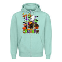 Seafoam spooky cruhser with monster truck Zipper Hoodie - Artiststas