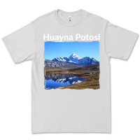 Dove Grey Bolivia Huayna Potosi Mountain Andes Art Premium Tee - trangStudio